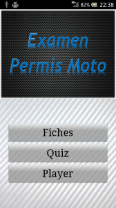 Android fiches plateau moto - Application